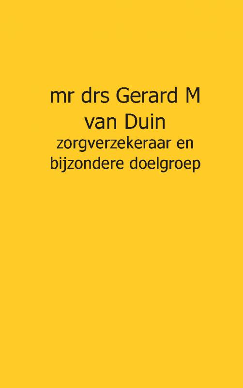 Omslag van De zorgverzekeraar