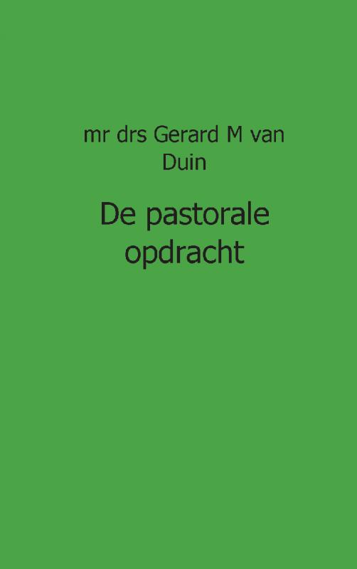 Omslag van De pastorale opdracht
