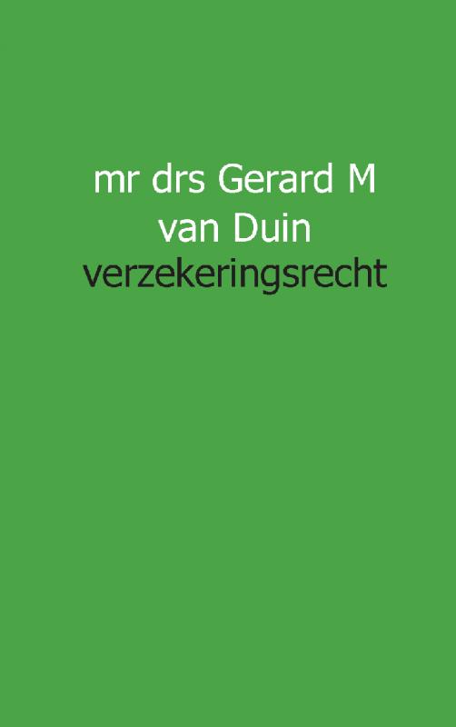 Omslag van Verzekeringsrecht