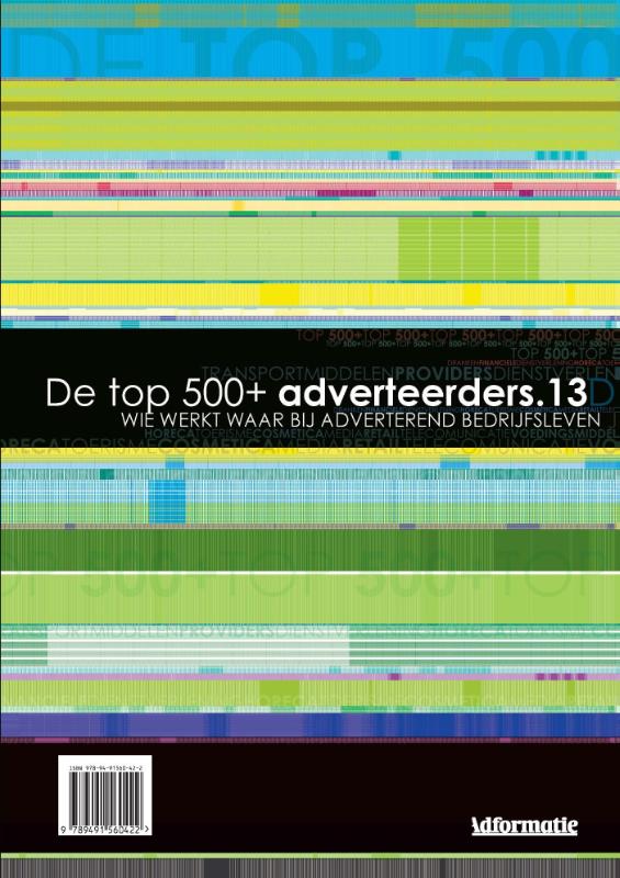 Omslag van De top 500+ adverteerders. 13
