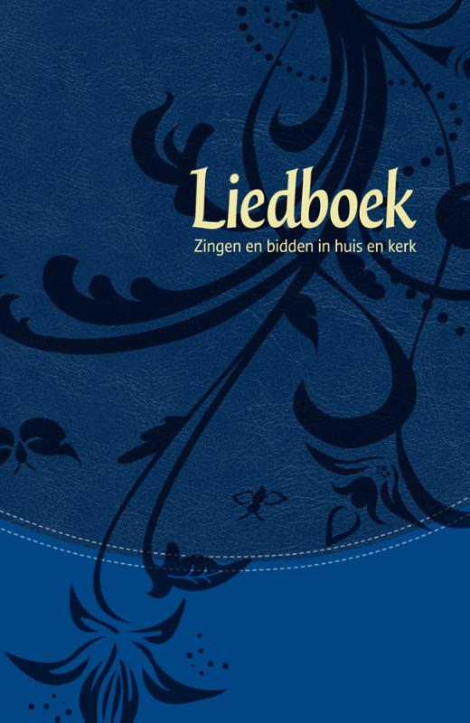 Omslag van Liedboek - blauw kunstleer