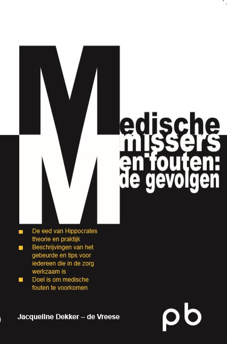 Omslag van Medische missers en fouten: de gvolgen
