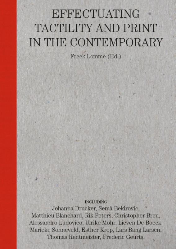 Omslag van Effectuating tactility and print in the contemporary
