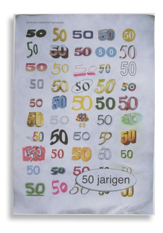 Omslag van 50 jarigen