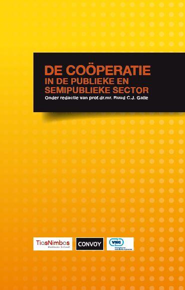 Omslag van De cooperatie in de publieke en semipublieke sector