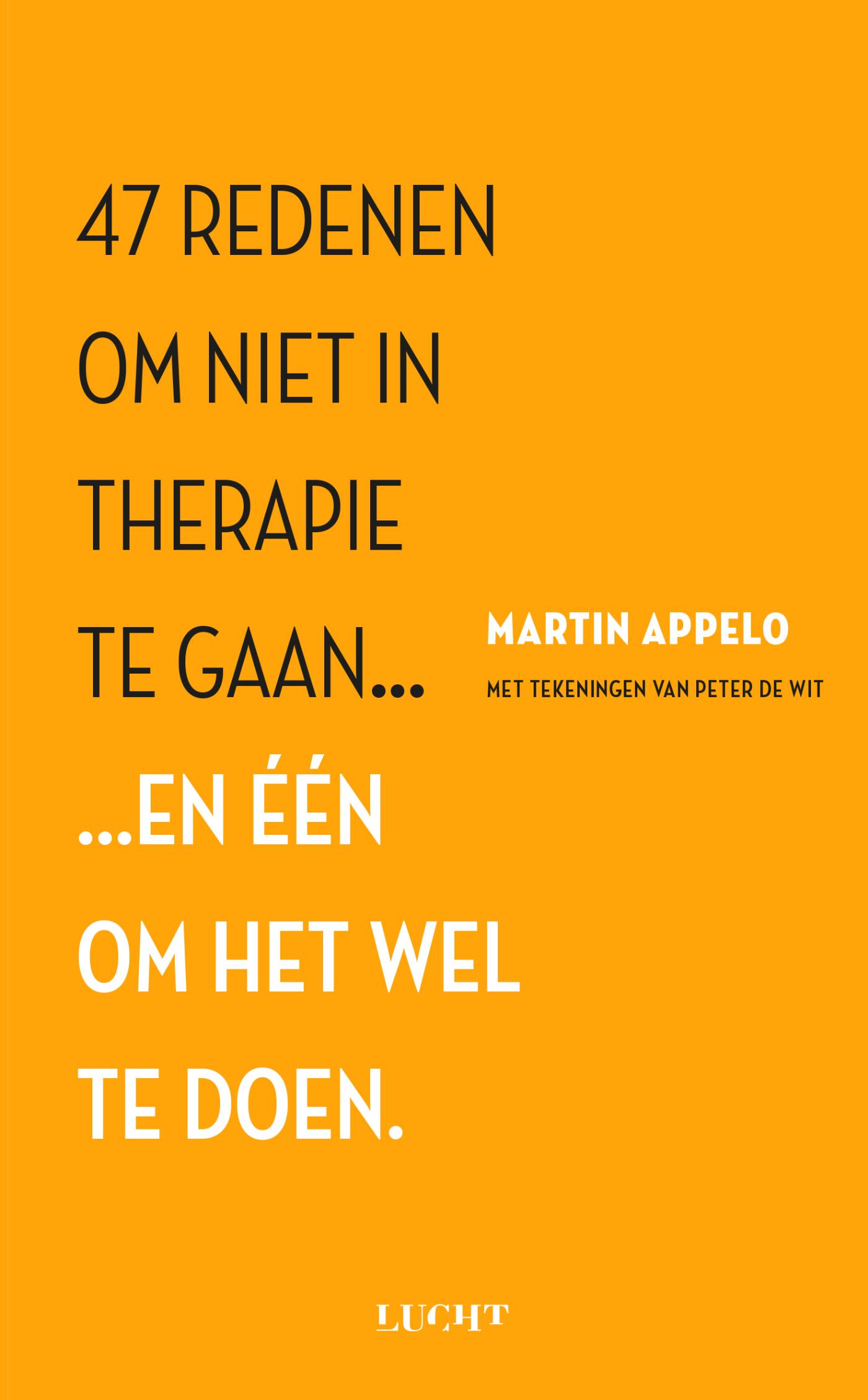 Omslag van 47 redenen om niet in therapie te gaan