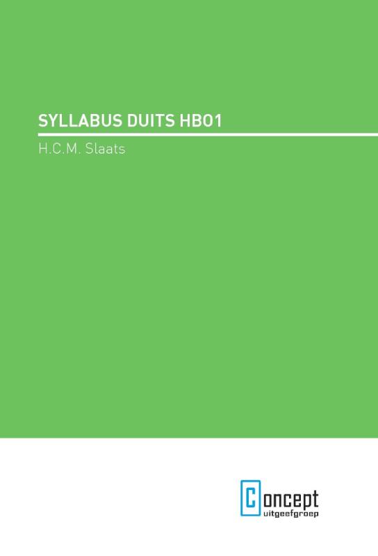 Omslag van Syllabus Duits HBO 1