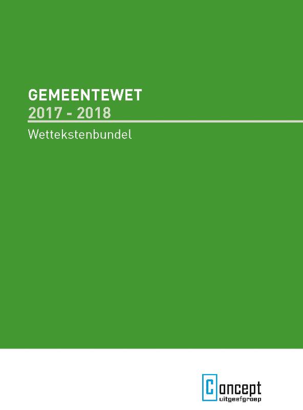 Omslag van Gemeentewet 2017-2018