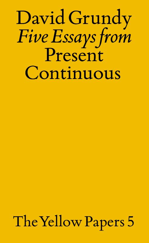 Omslag van Five Essays from Present Continuous