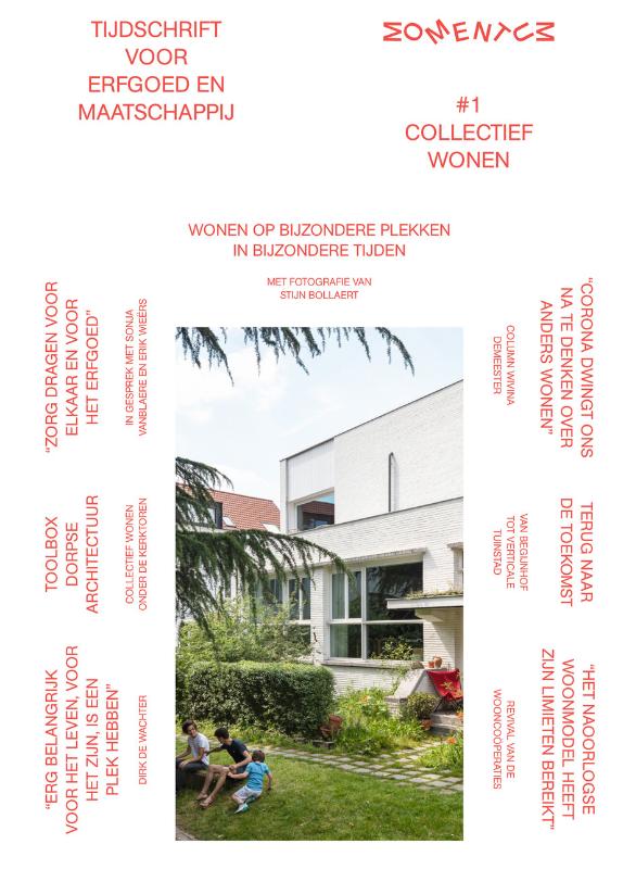 Omslag van Momentum. Tijdschrift voor Erfgoed en Maatschappij. Collectief Wonen
