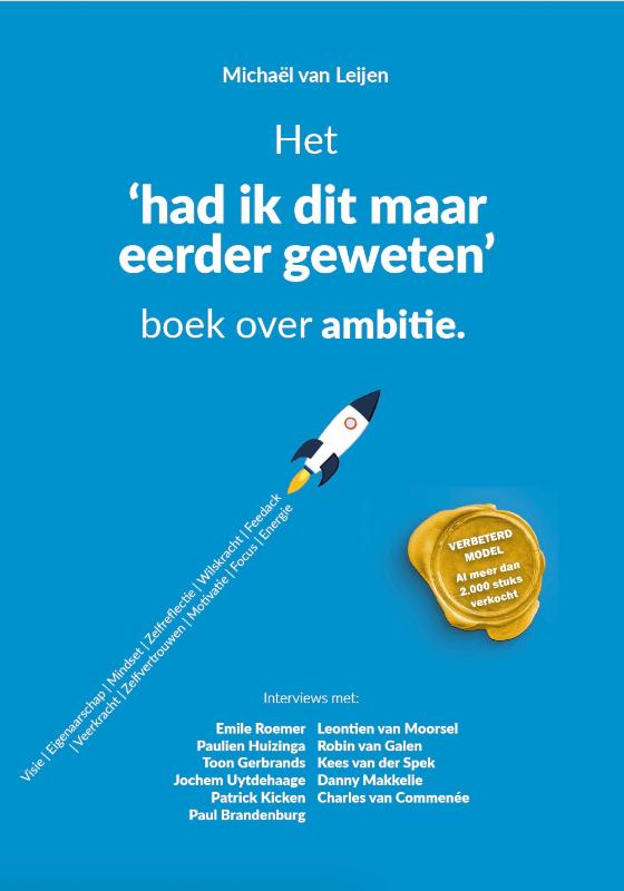 Omslag van Het had ik dat maar eerder geweten boek over ambitie