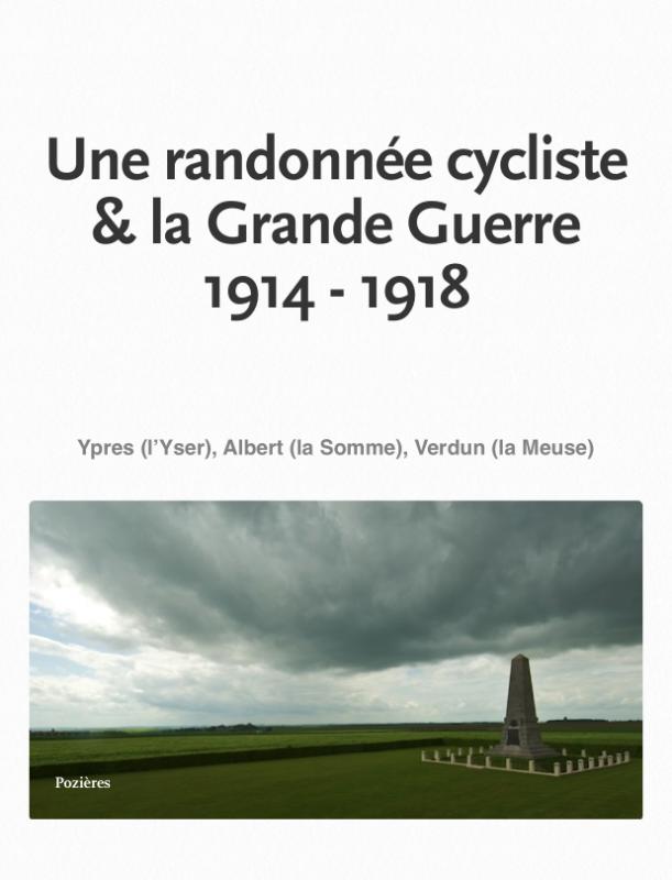 Omslag van Une randonnee cycliste et la Grande Guerre 1914-1918