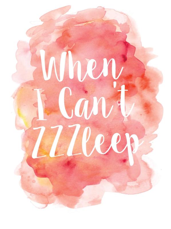 Omslag van When I can’t zzzleep