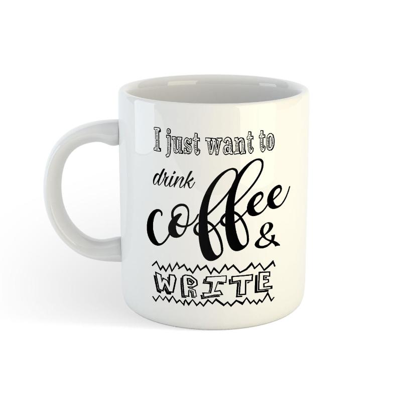 Omslag van Scelta mugs 8x i just want to write