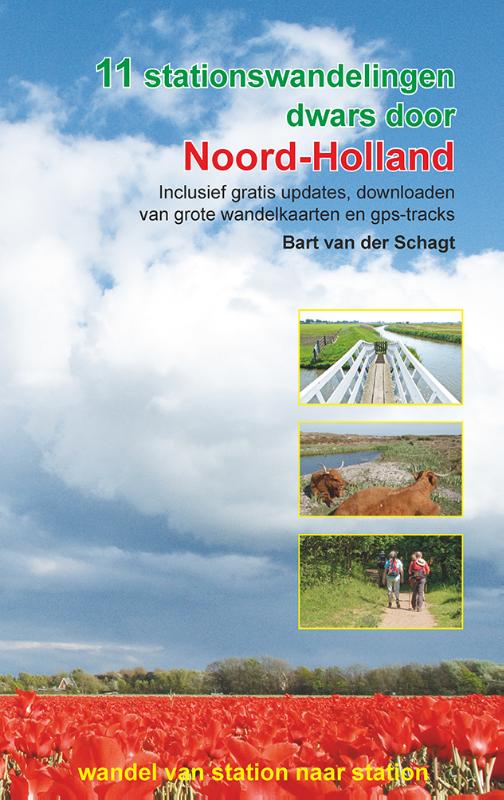 Omslag van 11 stationswandelingen dwars door Noord-Holland