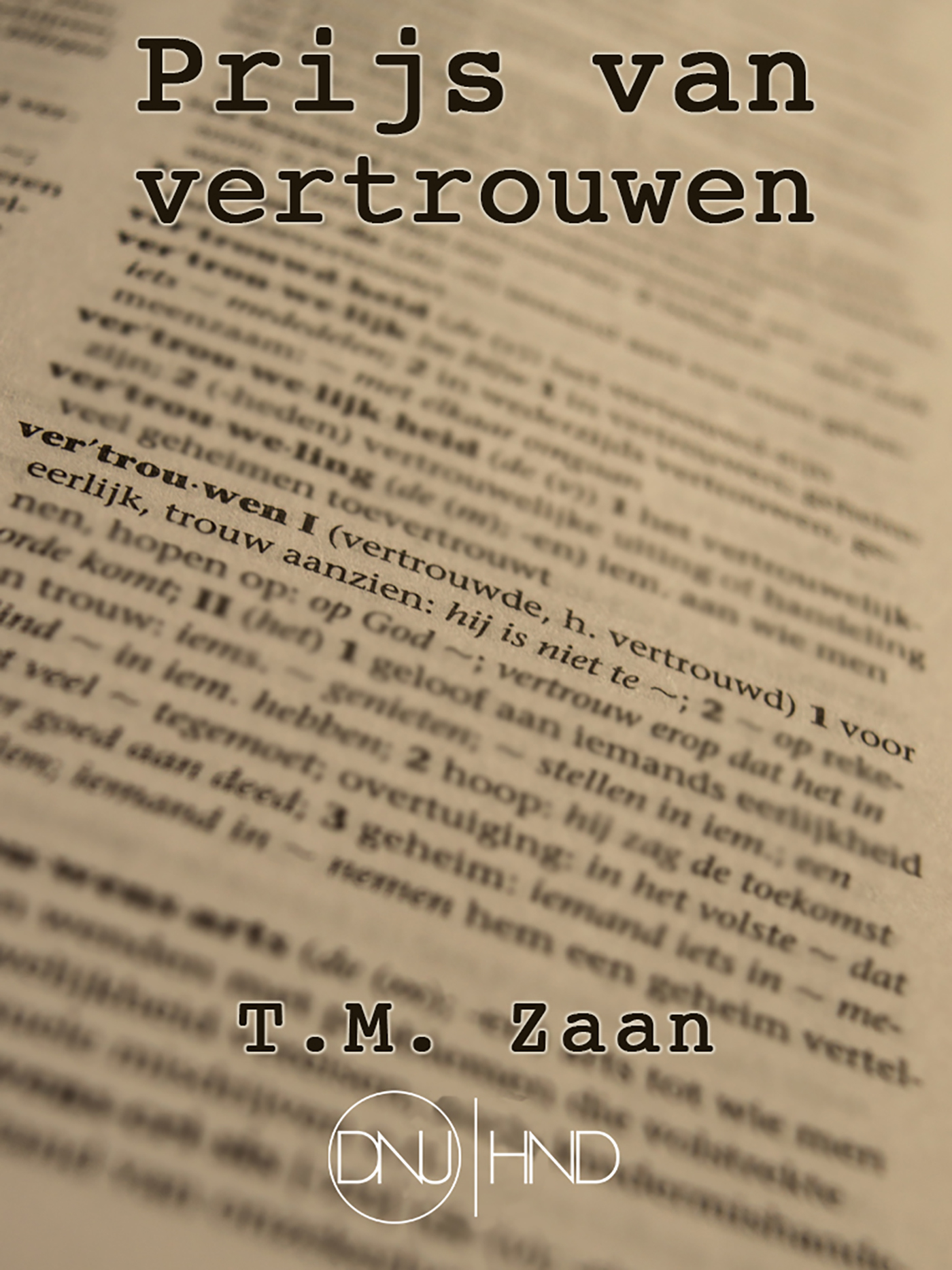 Omslag van Prijs van vertrouwen
