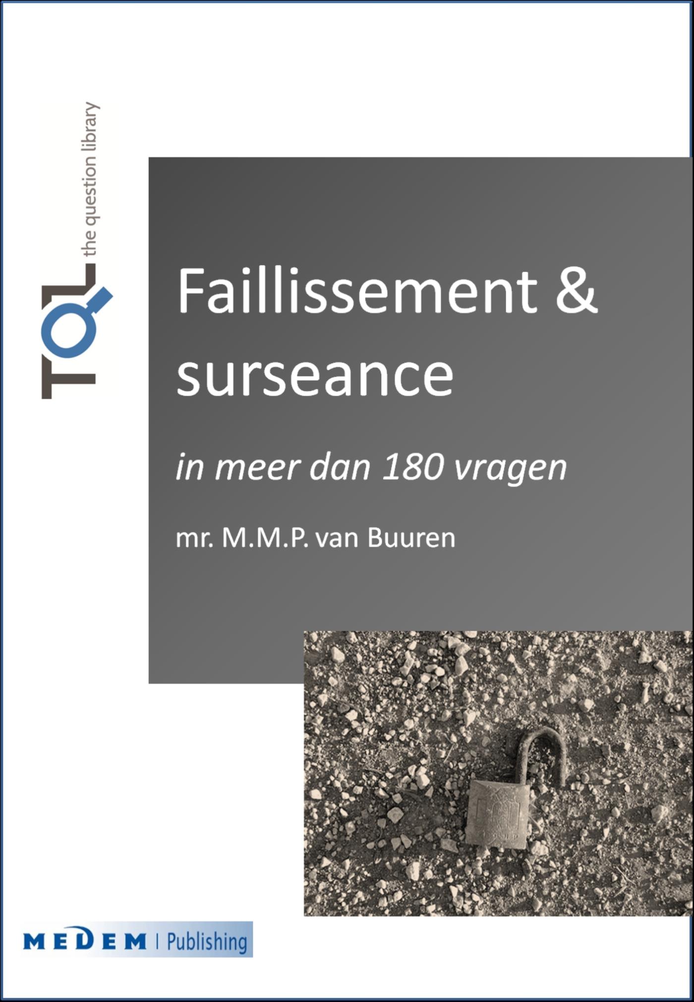 Omslag van Faillissement & surseance