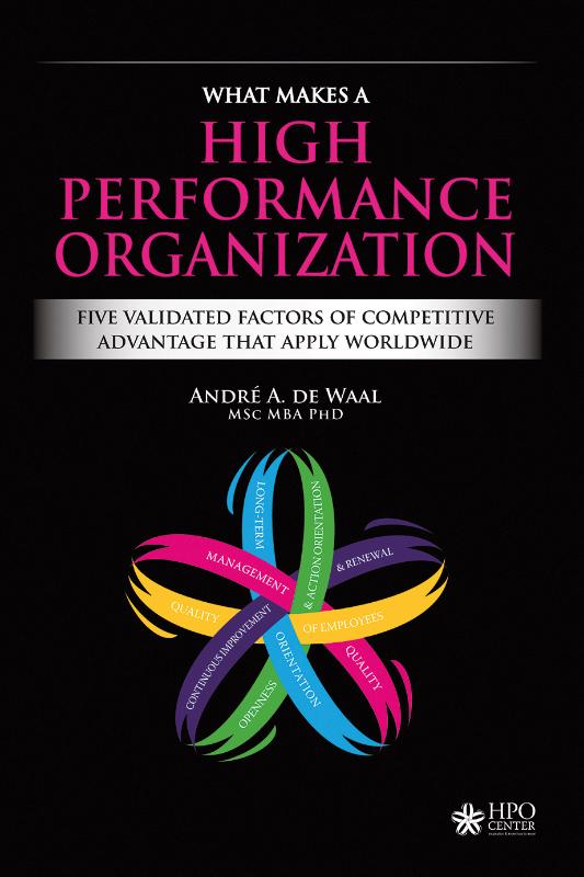 Omslag van What Makes a High Performance Organization