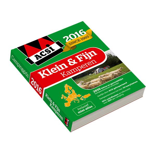Omslag van ACSI Klein & Fijn Kamperen Gids 2016