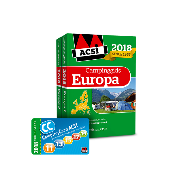 Omslag van ACSI Campinggids Europa 2018