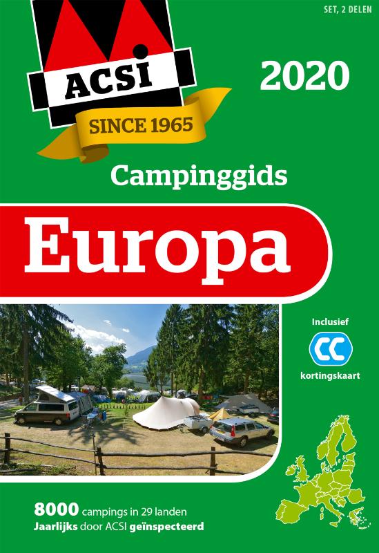 Omslag van ACSI Campinggids Europa 2020