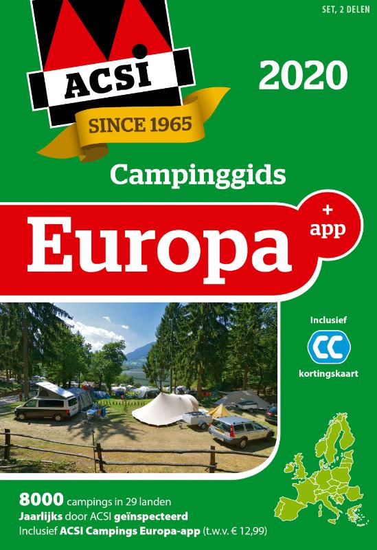 Omslag van ACSI Campinggids Europa + app 2020
