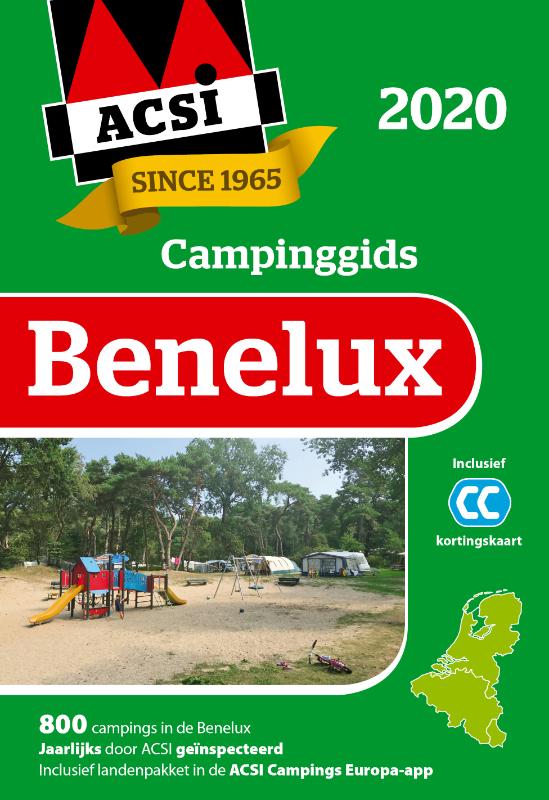 Omslag van ACSI Campinggids Benelux + app 2020