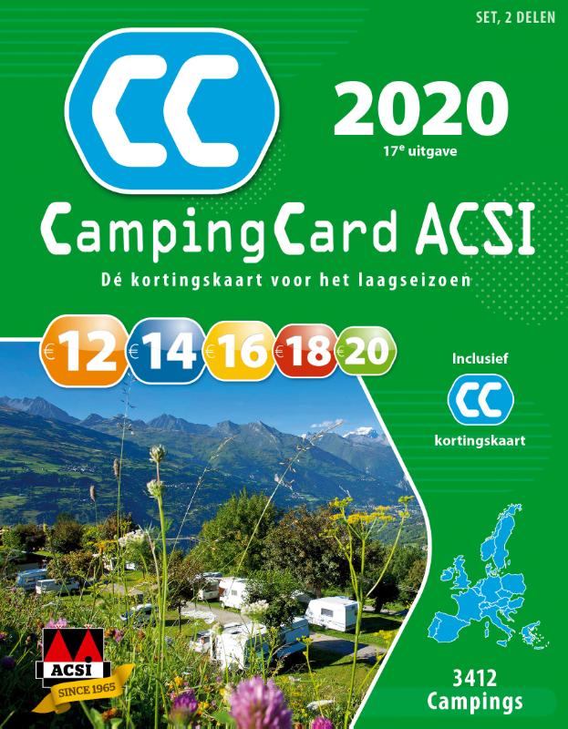 Omslag van CampingCard ACSI 2020 Nederlandstalig - set 2 delen