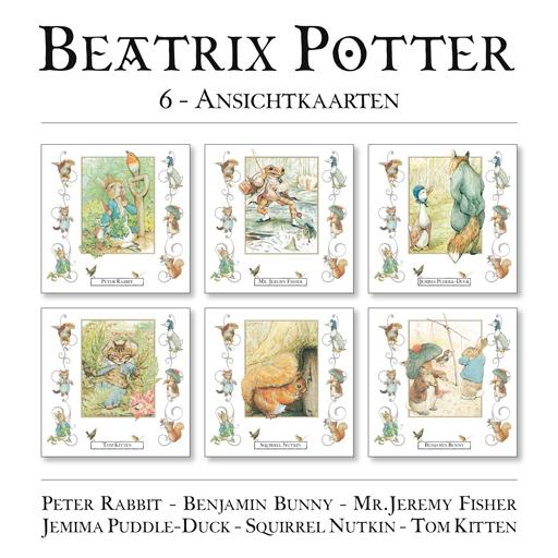 Omslag van Beatrix Potter 6 ansichtkaarten