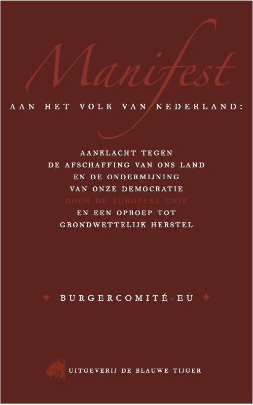 Omslag van Manifest aan het volk van Nederland
