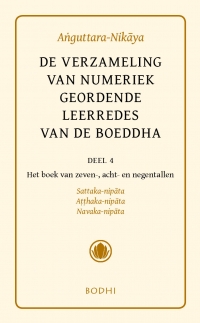 Omslag van 4 Het boek van zeven-, acht- en negentallen (Sattaka-,Atthaka-, Navaka-Nikaya)