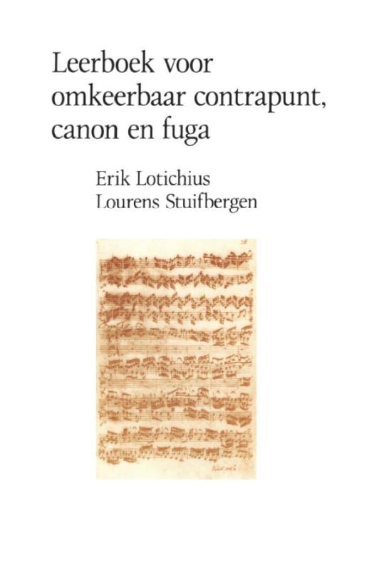 Omslag van Leerboek voor omkeerbaar contrapunt canon en fuga