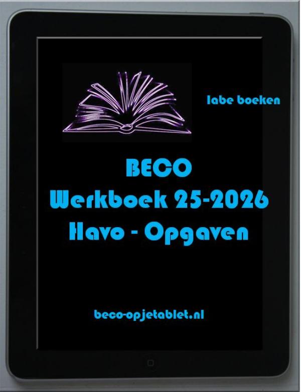 Omslag van Havo Werkboek Beco 2025-2026