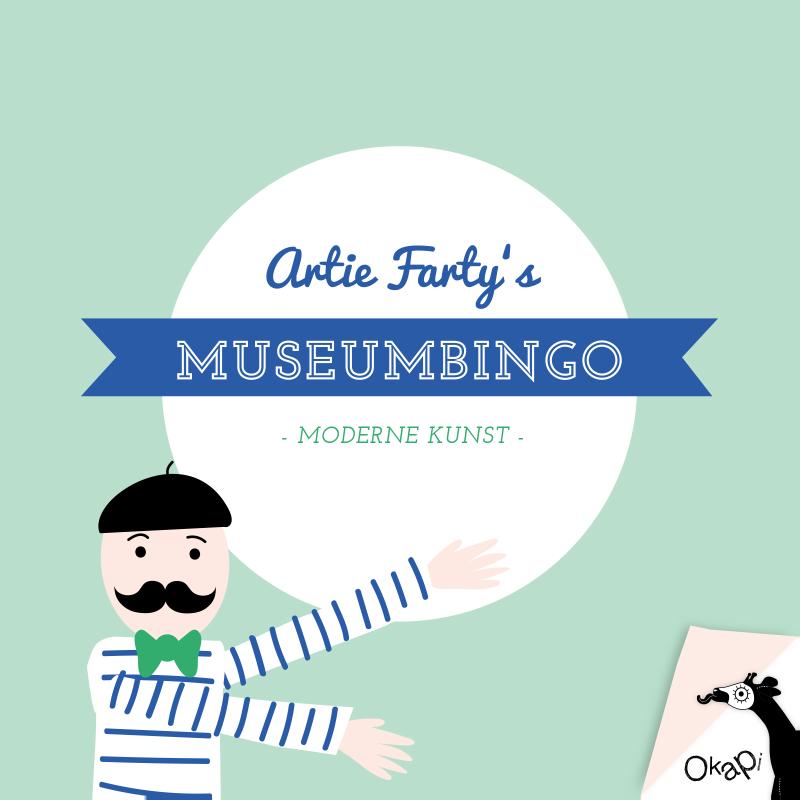 Omslag van Artie Farty's museumbingo moderne kunst