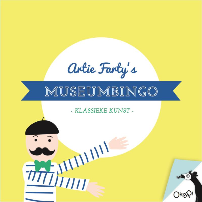 Omslag van Artie Farty's museumbingo klassieke kunst