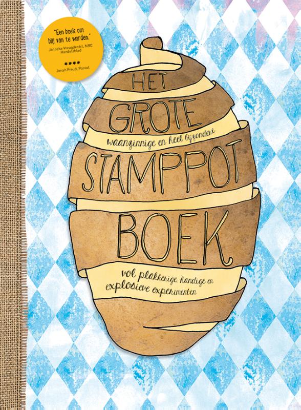 Omslag van Het grote, waanzinnige en heel bijzondere stamppotboek vol plakkerige, handige en explosieve experimenten