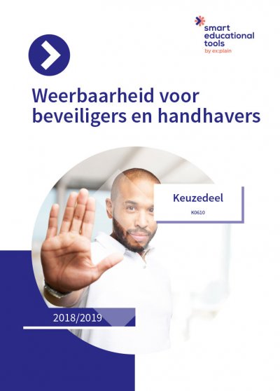 Omslag van Keuzedeel Weerbaarheid voor beveiligers en handhavers