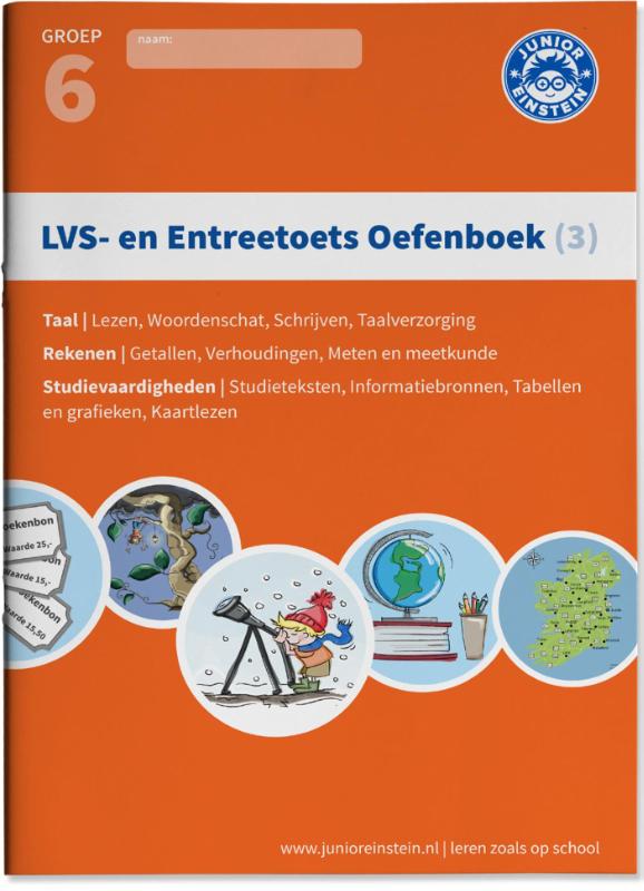 Omslag van Deel 3 - Gemengde opgaven - Groep 6, opgaven voor rekenen, taal en studievaardigheden