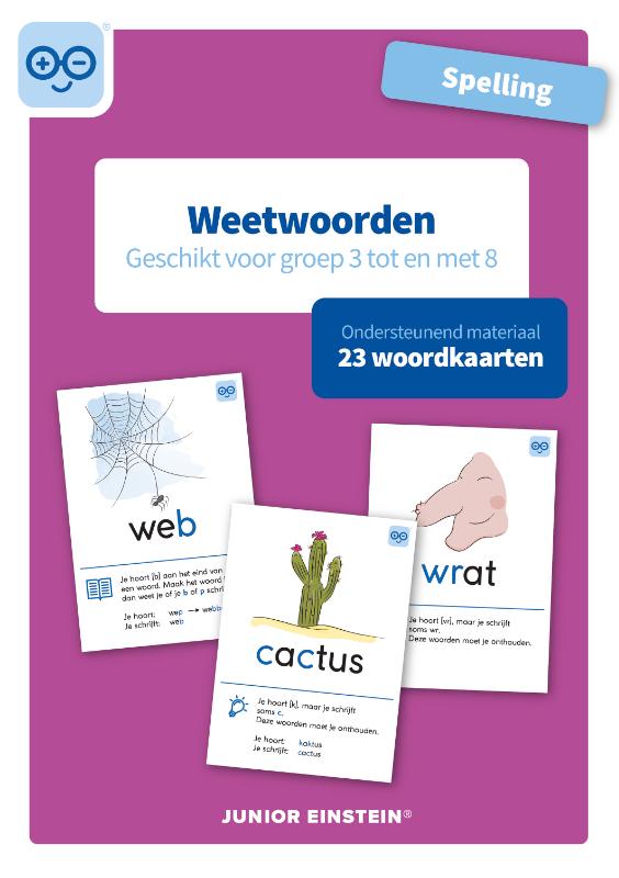 Omslag van weetwoorden geschikt voor groep 3 tot en met 8