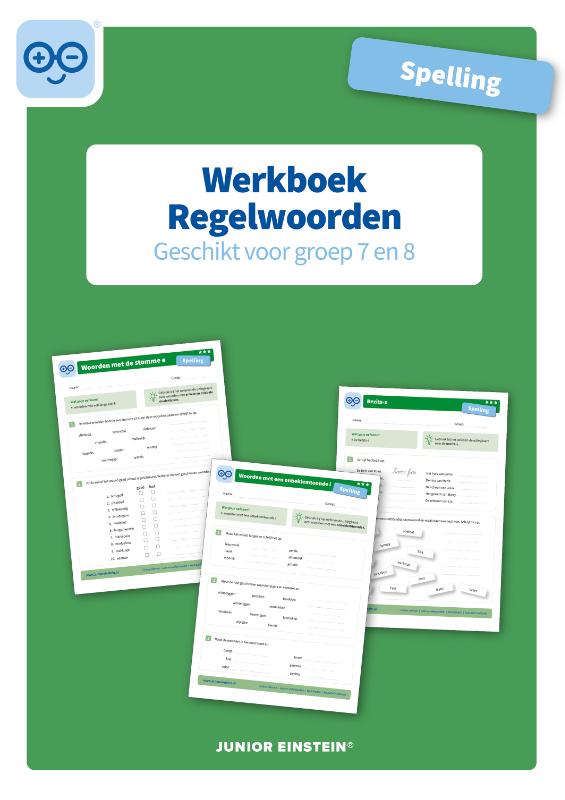 Omslag van Werkboek Spelling Regelwoorden groep 7 en 8