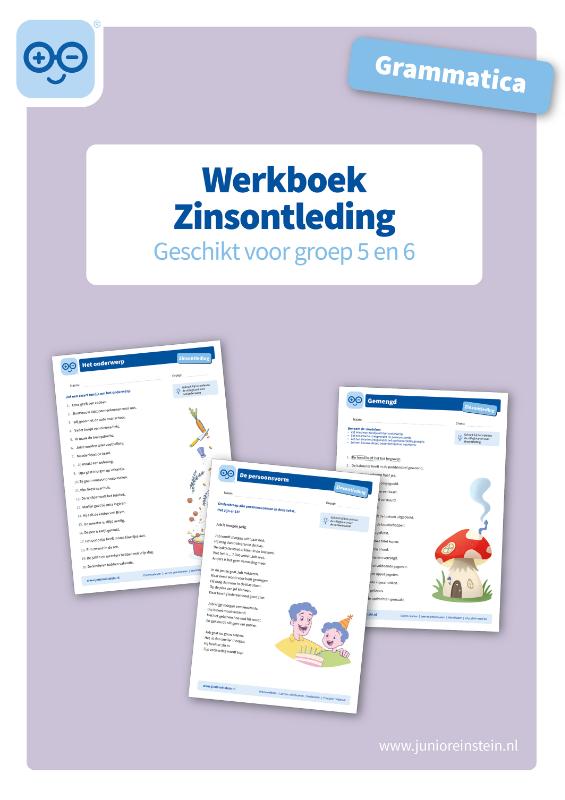 Omslag van Zinsontleding Werkboek Grammatica voor groep 5 en 6