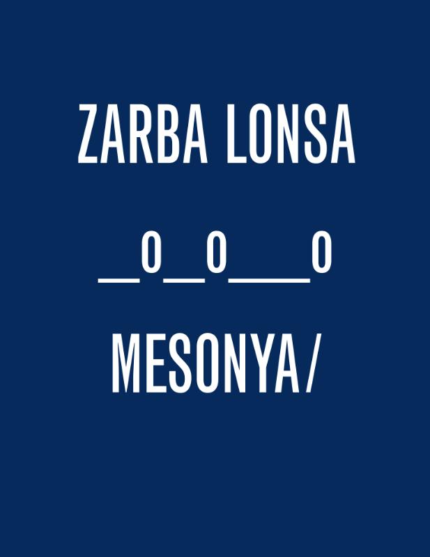 Omslag van Zarba Lonsa, 0_0__0, Mesonya