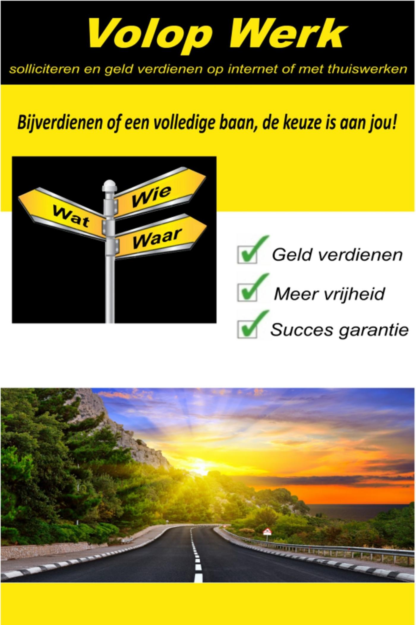 Omslag van Volop werk leert je solliciteren en geld verdienen op internet of met thuiswerken