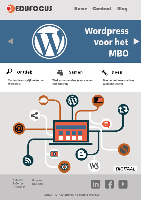 Omslag van Wordpress voor het MBO - 2 jaar licentie