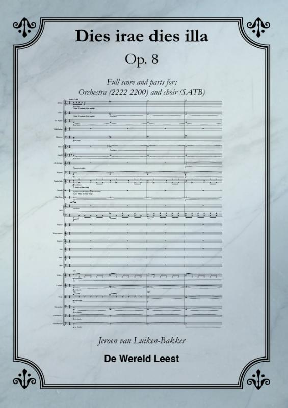 Omslag van Dies irae dies illa, Op. 8
