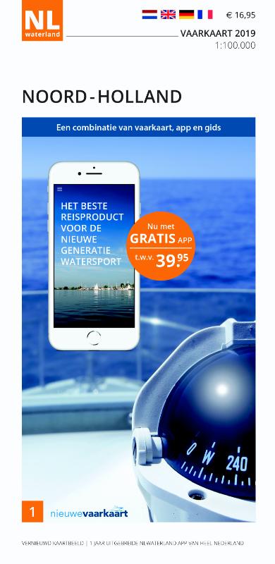 Omslag van Vaarkaart Noord-Holland 2019