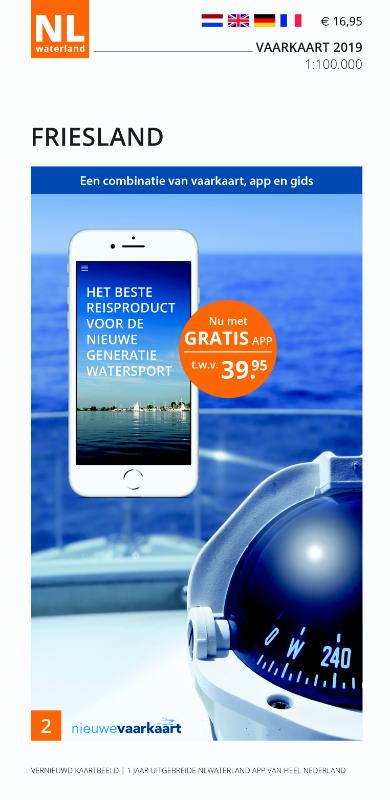 Omslag van Vaarkaart Friesland 2019