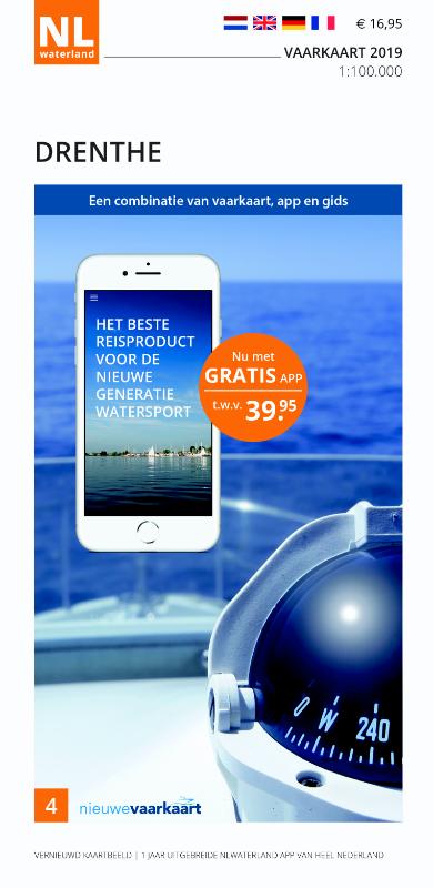 Omslag van Vaarkaart Drenthe 2019