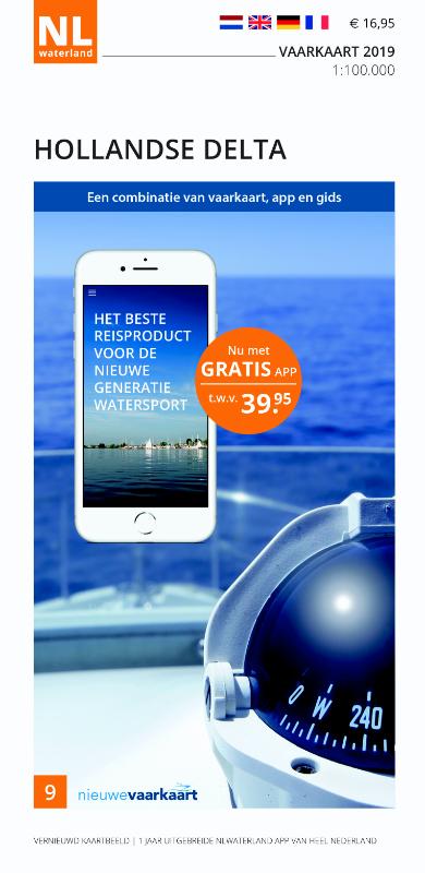Omslag van Vaarkaart Hollandse Delta 2019
