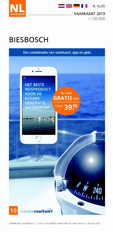Omslag van Vaarkaart Biesbosch 2019